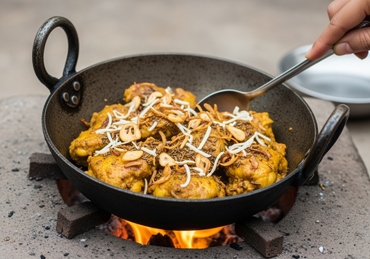Karahi Pan: Deep Frying, Oven Usage, Curry Cooking & Seasoning