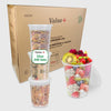 Value+ Translucent Plastic Deli Containers with Lids - 32oz