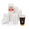 Morning Dew - Dome Sip Lid for 4 oz Hot Paper Cups - White - 4DL-W