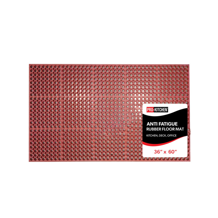 Pro-Kitchen - Red Rubber - Terracotta Anti-Fatigue Mat - 36