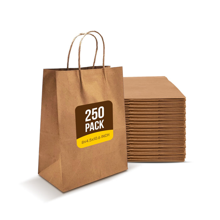 Prime Bags - Aydin - Paper Handle Bag - Self Adhesive - 8*4.5*10.5