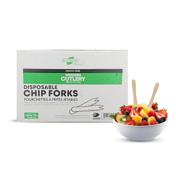 Eco-Craze - Wooden Fruit/Chip Fork - 85mm