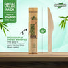 Eco-Craze - Wooden Knife - Individually Paper Wrapped