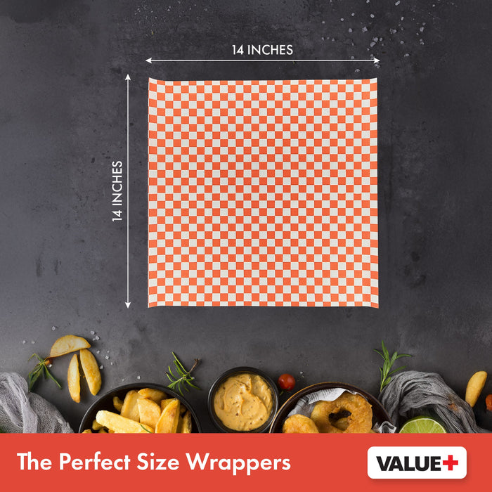 Value+ - Checkered Sheets - Red - 14