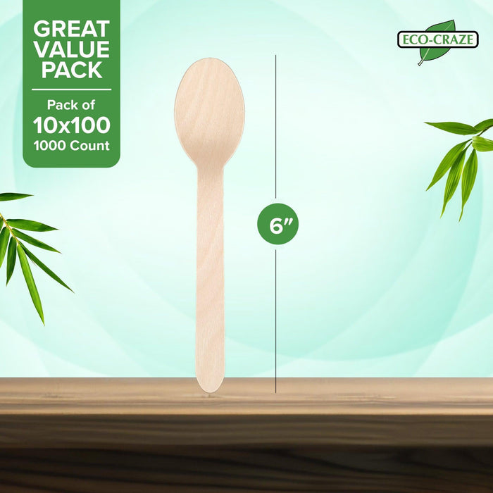 Eco-Craze - Wooden TEA Spoon - Bulk