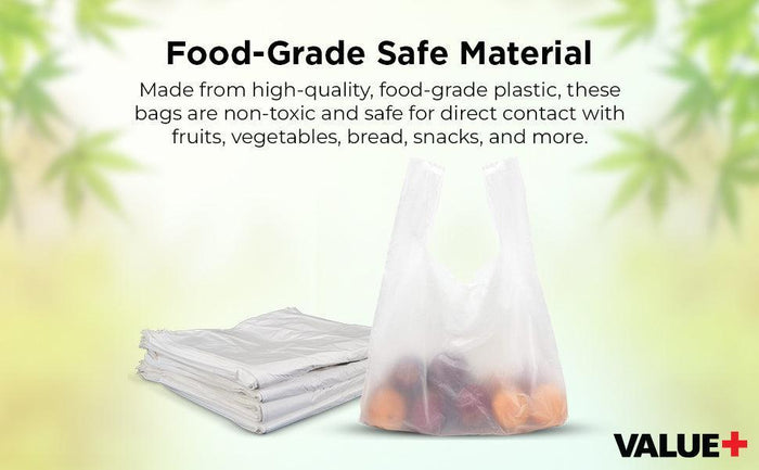 Value+ - S10 Jumbo High Density - White Shopping Bags