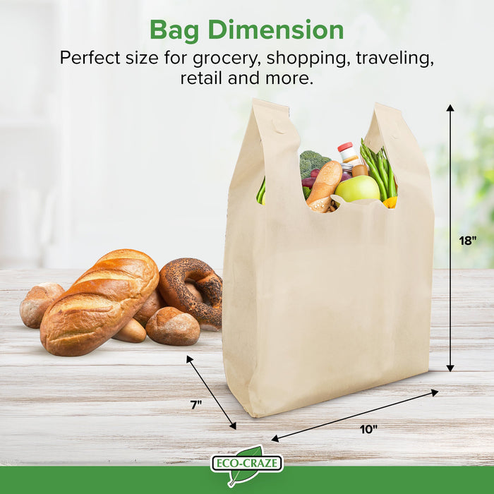 Eco-Craze - 10x7x18 – Non Woven - Plain Reusable Shopping Bag