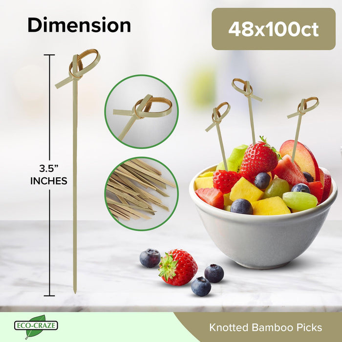 Eco-Craze - Bamboo Knot Pick - 3.5