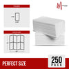 Mayfair - 1 Ply Dinner Napkins 1/8 Fold - White - DNAP01