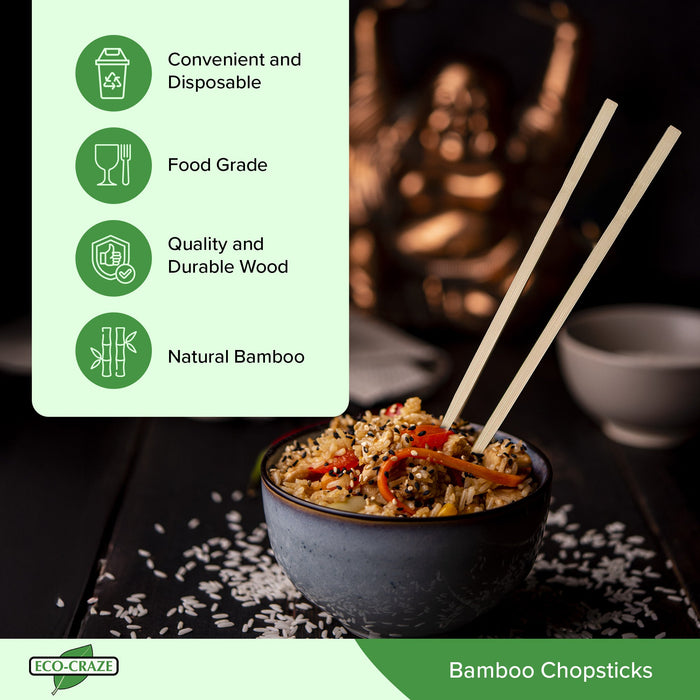 Eco-Craze - Bamboo Chopsticks - Wrapped