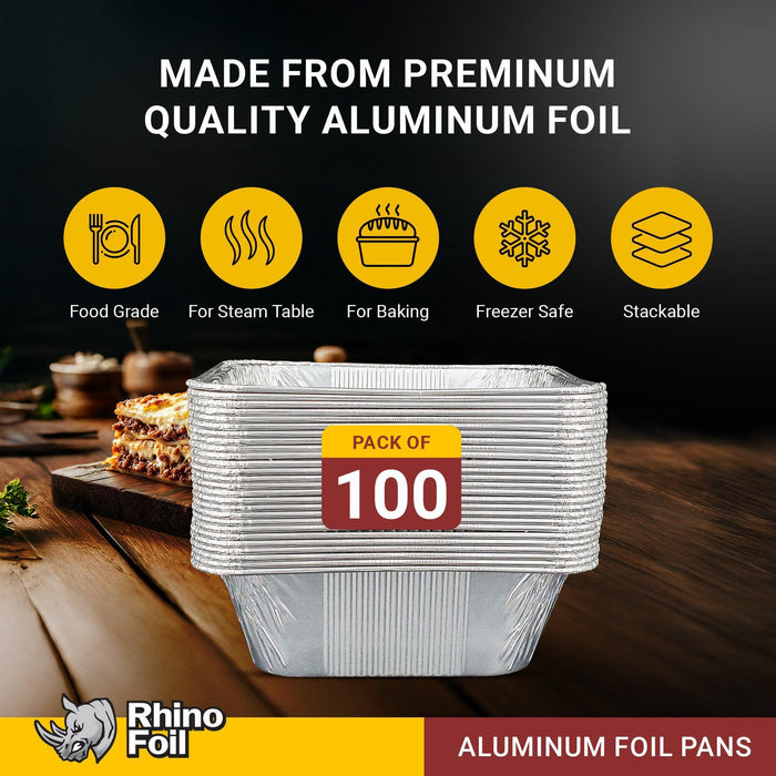Rhino-Foil - Aluminium Tray - Half Size - Extra Deep