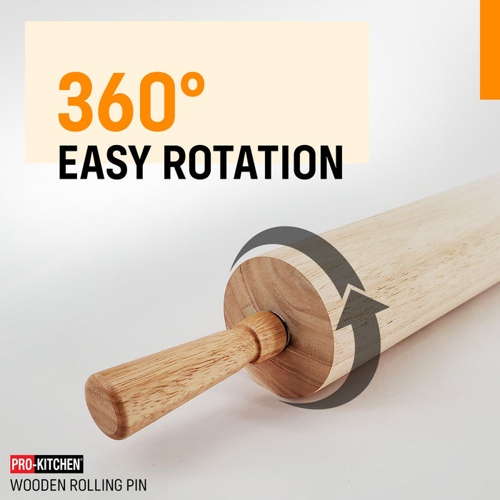 Pro-Kitchen - Rolling Pin Wood 15