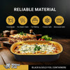 Rhino-Foil - Large (64oz) Black & Gold Foil Cont. w/ Clear Dome Lid