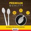 Value+ - Plastic - Soda Spoon - White - RP4006 - 8'' Approx.