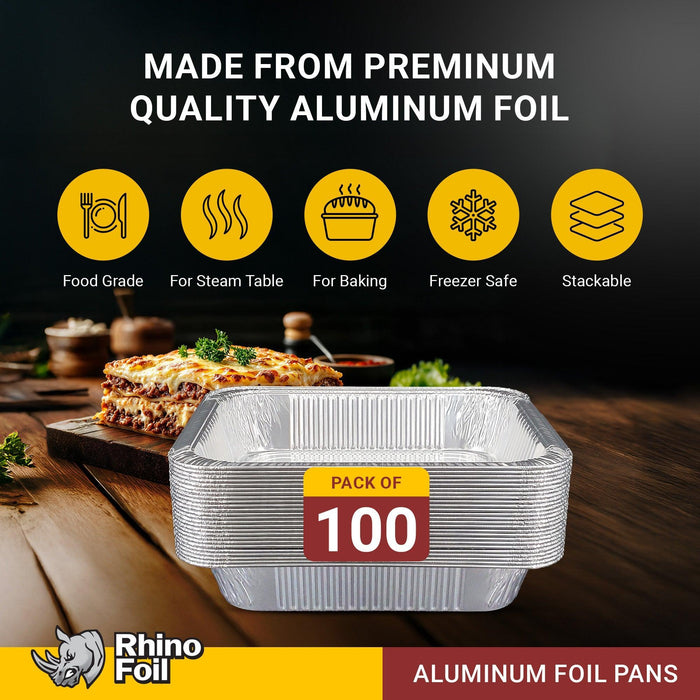 Rhino-Foil - Half Size Medium - Aluminium Steam Pan