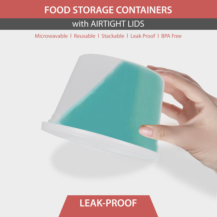 Value+ - 16oz Round Deli Container w/Lids