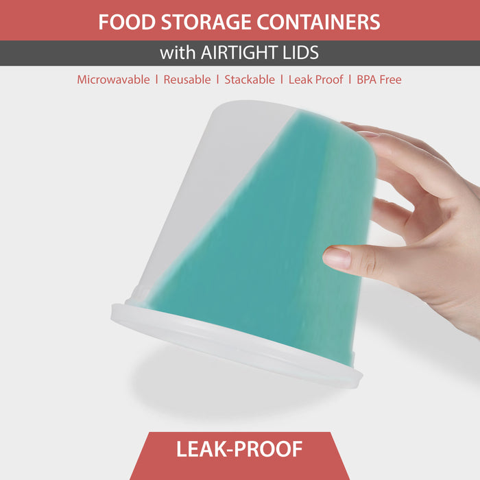 Value+ - 24oz Round Deli Container w/Lids