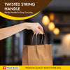 Prime Bags - Enzo - Self Adhesive Paper Bags with Twisted Handles - 13x7x17