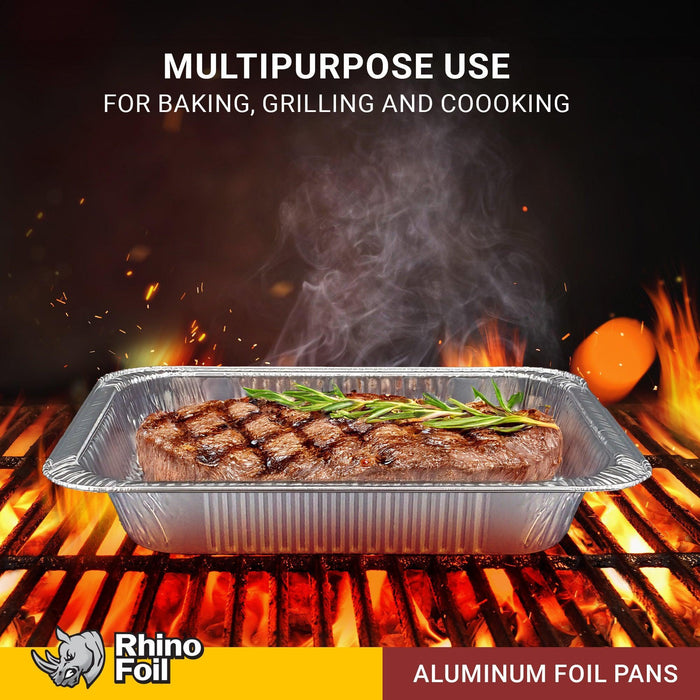 Rhino-Foil - Half Size Deep - Aluminium Steam Pan - Heavy