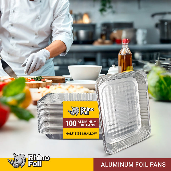 Rhino-Foil - Half Size Shallow - Aluminium Steam Pan