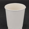 Morning Dew - 12oz Hot Paper Cup - Double Wall - White - D-H12W