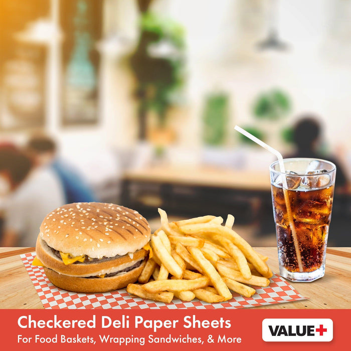 Value+ - Checkered Sheets - Red - 12