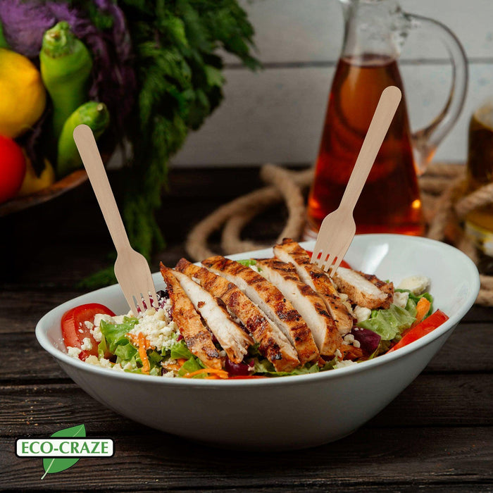 Eco-Craze - Wooden Fork - Individually Paper Wrapped