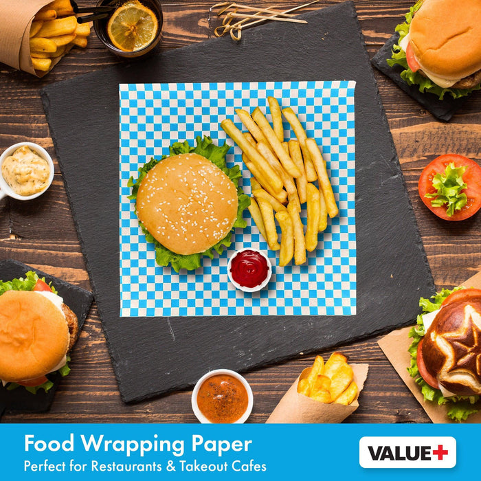 Value+ - Checkered Sheets - Blue - 12