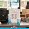 Morning Dew - 16oz Cold Paper Cups - Ice Blue Print - CPC16R