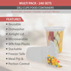 Value+ Translucent Plastic Deli Containers with Lids - 32oz