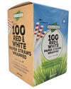 Eco-Craze Paper Straws - Red and White, 12mmx8