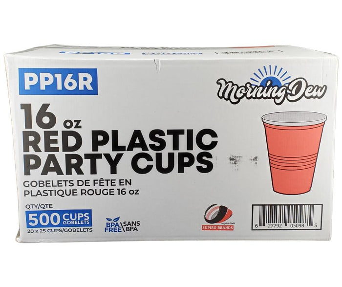 Morning Dew - 16oz - Red Party Cups - PP16R