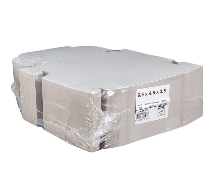 EB - White Cake Boxes - 6 ½x4½x3½