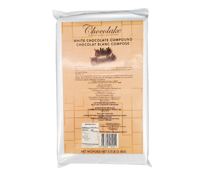 Chocolake - White Chocolate Block 2.5 Kg