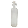 S&CO - Glass Bottle with Stopper 1L - Textured - Clear 02/15