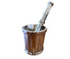 Stainless Steel Mortar & Pestle - 9cm dia x 9cm ht