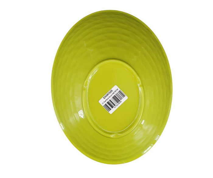 Melamine Oval Bowl - Green - 12
