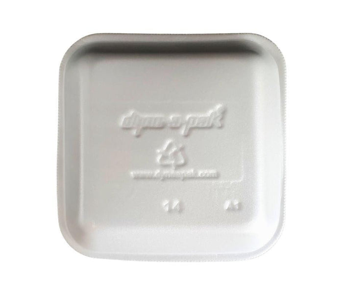Dyne-A-Pak - Foam Meat Tray - White - #14