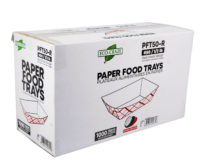 Eco-Craze - Food Trays - 1/2 lb - #50