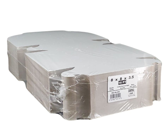 EB - White Cake Boxes - 8x8x3½