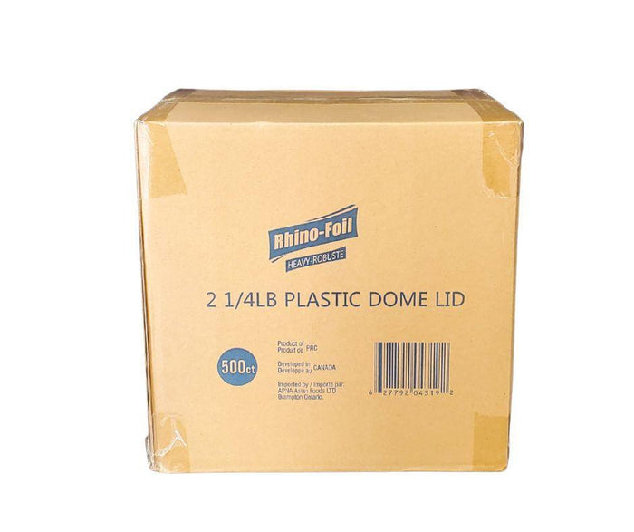 Rhino-Foil - 2 1/4 lb Oblong - Plastic Lid - AR120