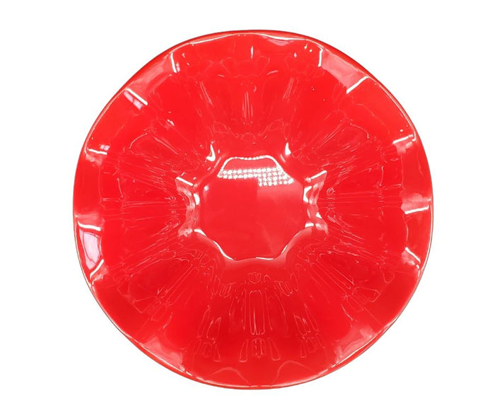 Melamine Flower Bowl - Red - 12.2