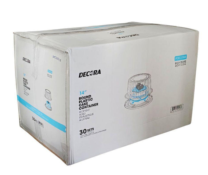 Decora - 14inch - Plastic Round Cake Box - Clear - Combo