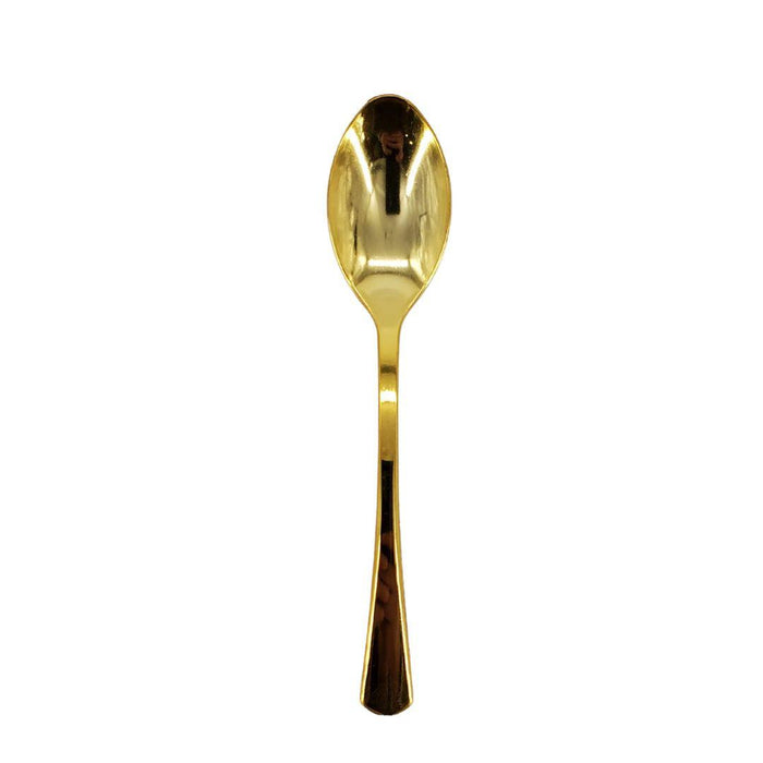 Plastic Tea Spoon - Gold - 13.3cm - SS22