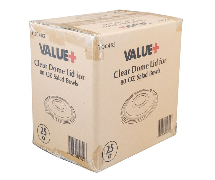 Value+ - Clear Dome Lid for 80oz Salad Bowls - L-SRZ80
