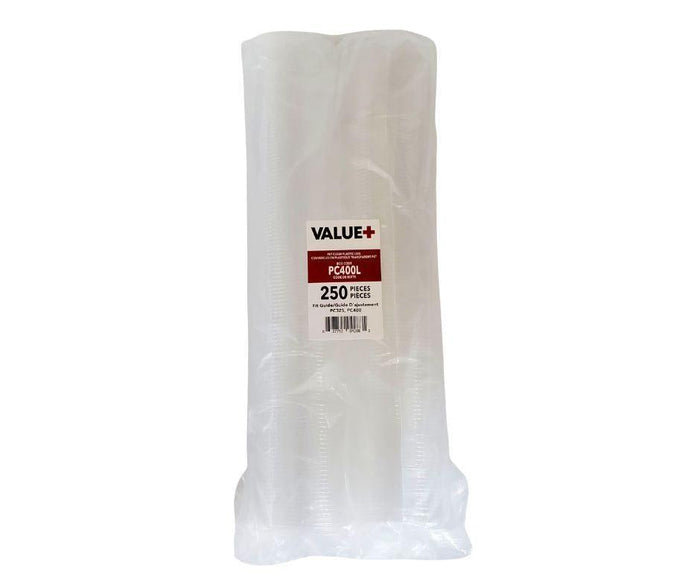 Value+ - 3.25oz-4oz PET Flat Portion Cup Lids - PC400L - 74mm