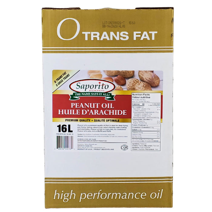 Saporito - Peanut Oil - 16Lt