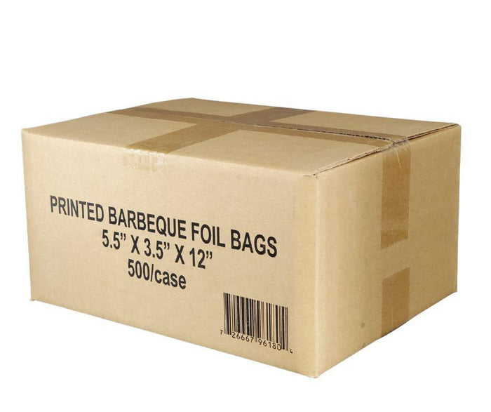 Eco-Craze - BBQ Print Foil - Lined - Paper Bag - 5.25