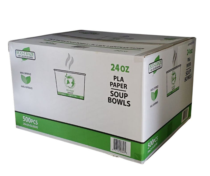 Eco-Craze - PLA 24oz Soup Paper Cup