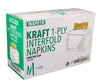 Mayfair - 1 ply Interfold Napkins 1/4 Fold - Kraft - INAP01K